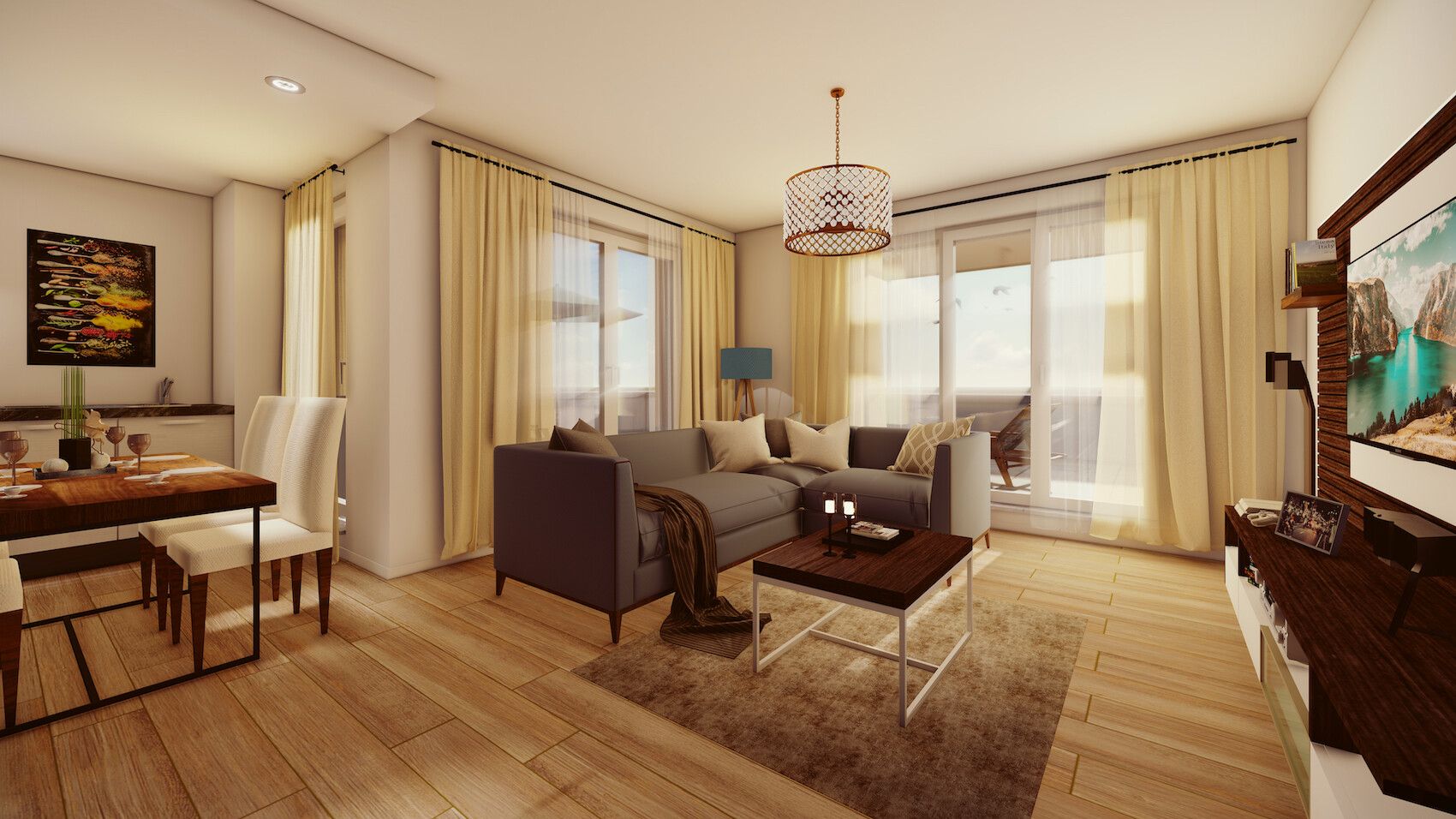 Generiert Ansicht von einem Neubauprojekt